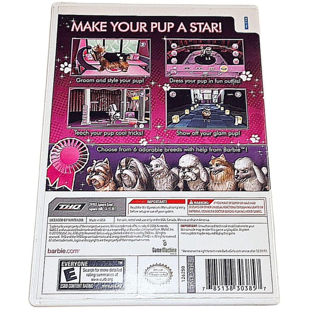 Wii E For Everyone Games Barbie Disney Enchanted Journey My Sims Kingdom Bundle - Picture 2 of 4
